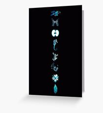 Fringe Glyphs (Vertical) Greeting Card