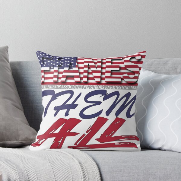 Item preview, FfANES THEM ALL AMERICAN FLAG PILLOW designed and sold by FfANES81.