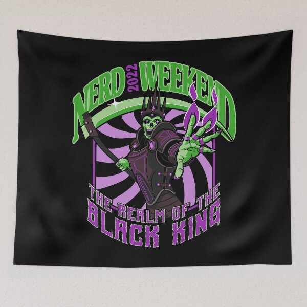 Item preview, IN THE REALM OF THE BLACK KING - NERD WEEKEND 2022 designed and sold by MomfiaTees.