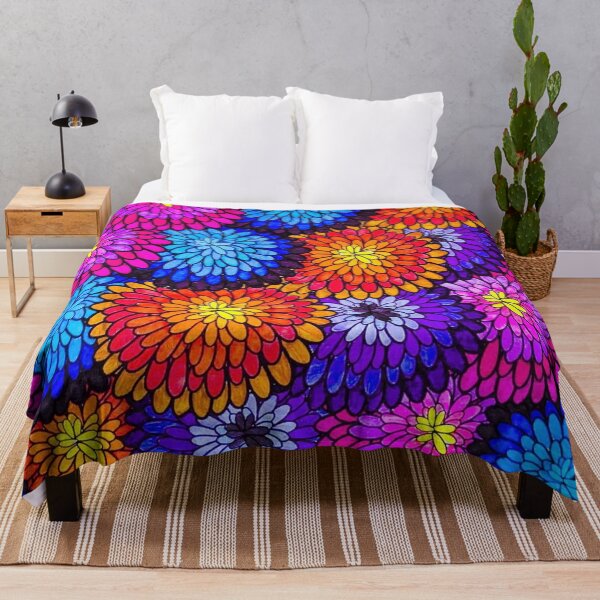 Item preview, Orange, Berry & Grape Dahlias designed and sold by Sarah Kurdila.