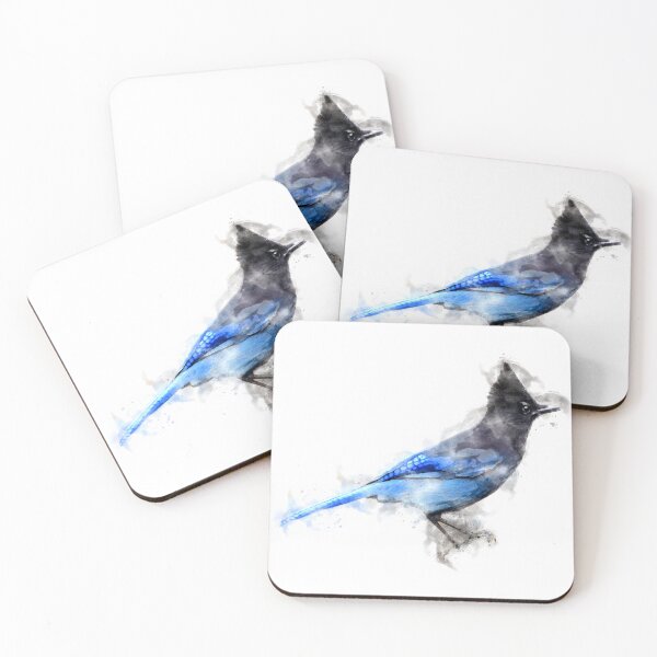 Item preview, Steller's Jay Watercolour Artwork designed and sold by Typeglyphs.