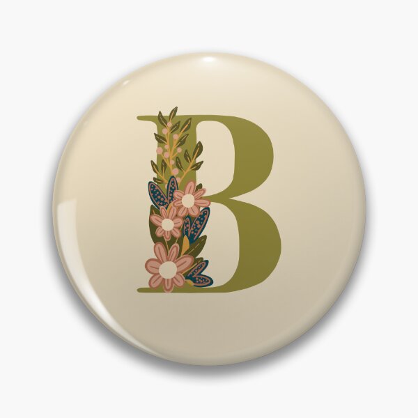 Artikelvorschau, Blumenmonogramm B entworfen und verkauft von NewBranchStudio.