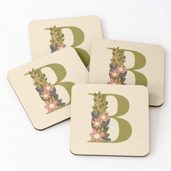 Item preview, Floral monogram B designed and sold by NewBranchStudio.