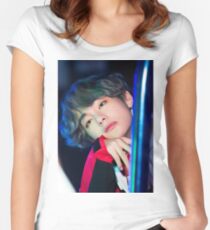 Kim Taehyung Women's Fitted Scoop T-Shirt