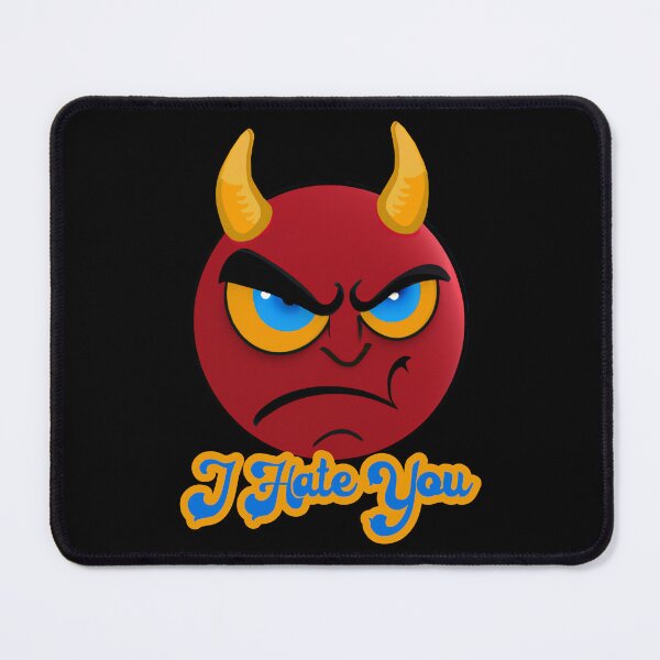 Item preview, Funny Retro I Hate You Devil Emoji Shirt designed and sold by jamie Omahen.