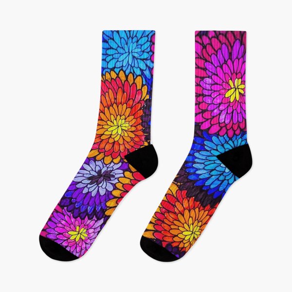 Item preview, Orange, Berry & Grape Dahlias  designed and sold by Sarah Kurdila.