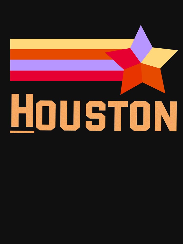  Vintage Houston Texas T-Shirt Houston Strong Stripes