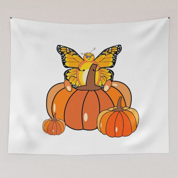Item preview, Funny butterfly with pumpkins  designed and sold by Mashusha-art.