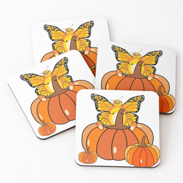 Item preview, Funny butterfly with pumpkins  designed and sold by Mashusha-art.