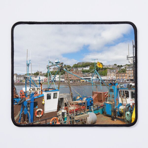 Item preview, Oban town centre and fishing boats Scotland designed and sold by Martin Berry Photography.