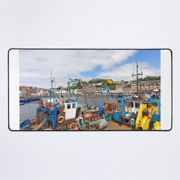 Item preview, Oban town centre and fishing boats Scotland designed and sold by Martin Berry Photography.