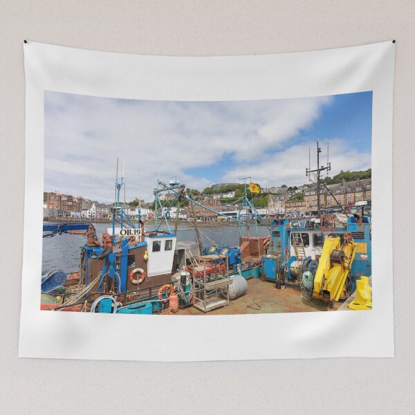 Item preview, Oban town centre and fishing boats Scotland designed and sold by Martin Berry Photography.