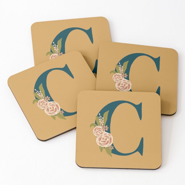 Item preview, Floral monogram C designed and sold by NewBranchStudio.