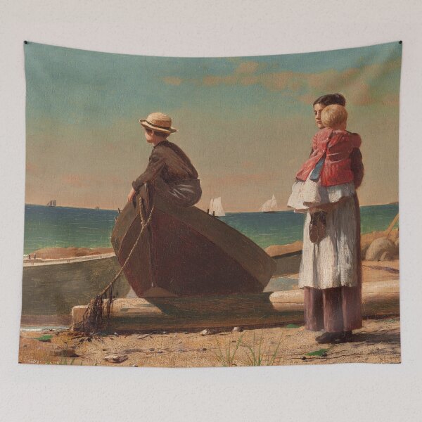 Item preview, Dad's Coming! | Winslow Homer | 1873 American Nautical Art designed and sold by CJET.
