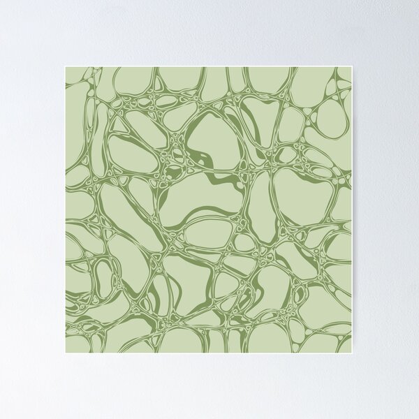Item preview, Dusty Green Abstract: Neural Pathways of Creative Expression designed and sold by catapixie.