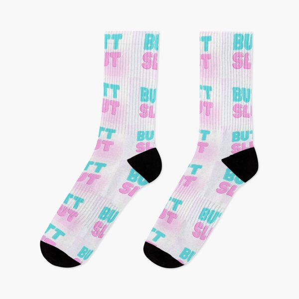 Item preview, Butt Slut Pink and Blue Pastel Bubble Font designed and sold by KinkShoppe.