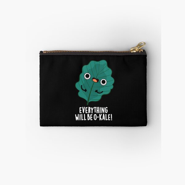 Item preview, Everything Will Be O-kale Funny Veggie Puns (Dark BG) designed and sold by punnybone.
