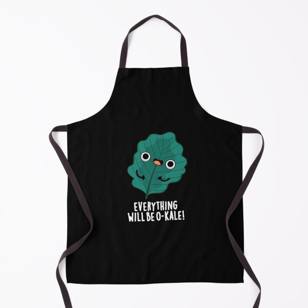 Item preview, Everything Will Be O-kale Funny Veggie Puns (Dark BG) designed and sold by punnybone.