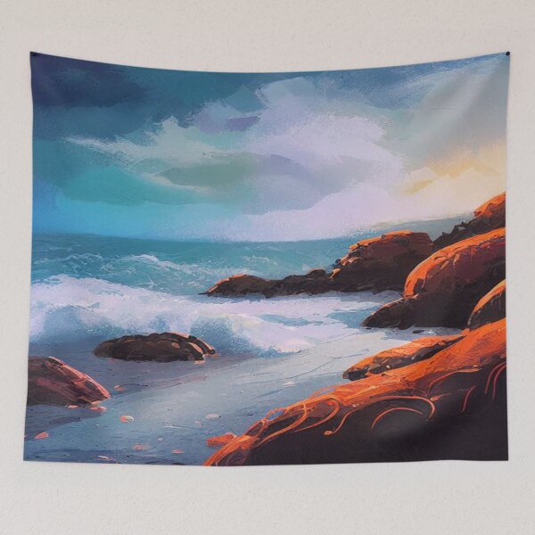 Item preview, Landscape of a Beach designed and sold by TravelingOak.