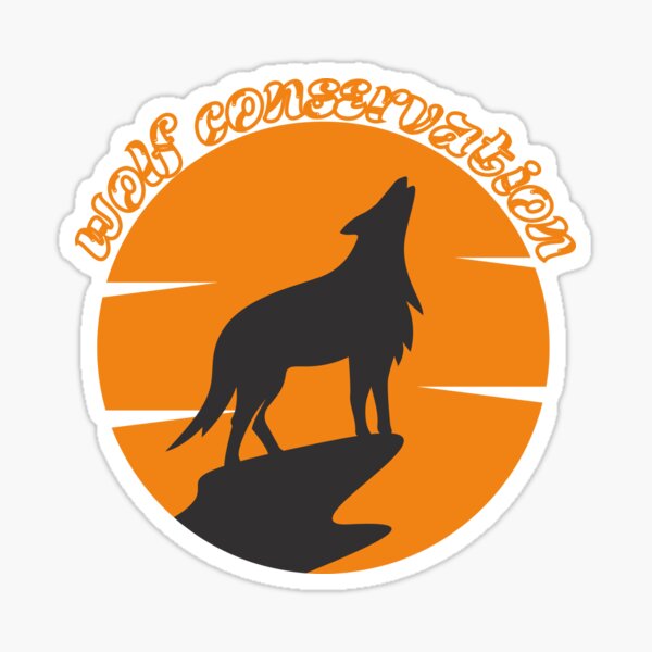 "wolf conservation" Sticker for Sale by PlaMuk Redbubble
