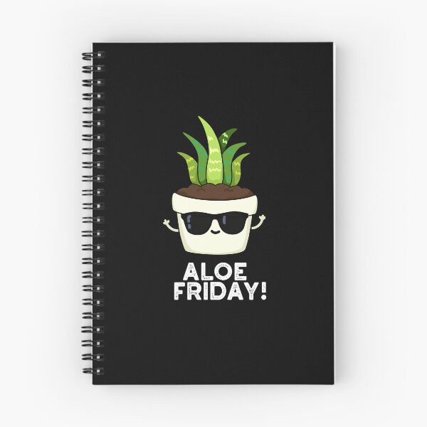 Item preview, Aloe Friday Funny Aloe Vera Plant Puns (Dark BG) designed and sold by punnybone.