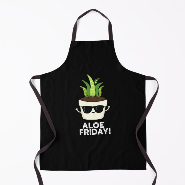 Item preview, Aloe Friday Funny Aloe Vera Plant Puns (Dark BG) designed and sold by punnybone.