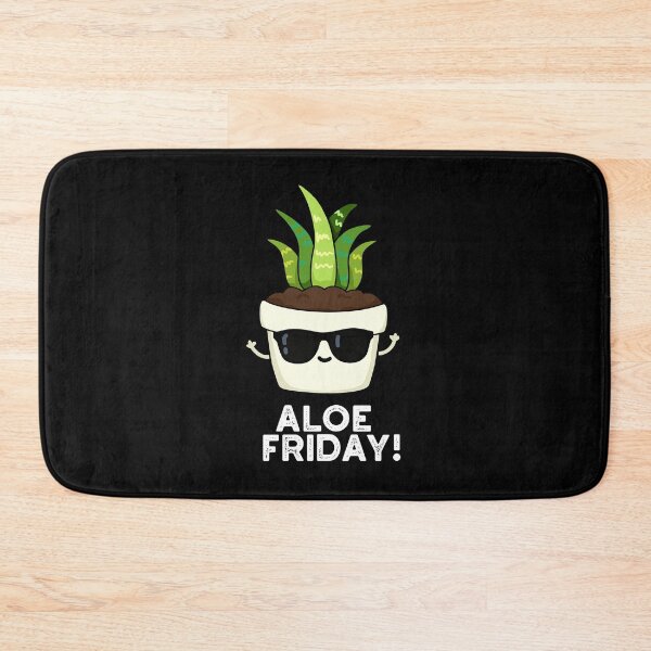 Item preview, Aloe Friday Funny Aloe Vera Plant Puns (Dark BG) designed and sold by punnybone.