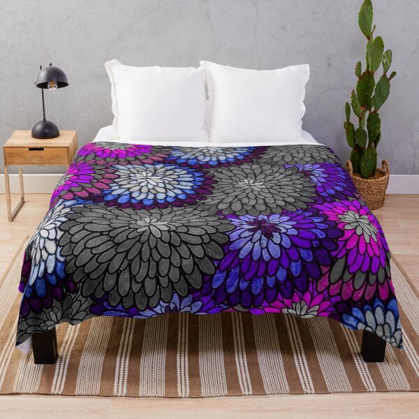Item preview, Blue Berry Raspberry Dahlias designed and sold by Sarah Kurdila.