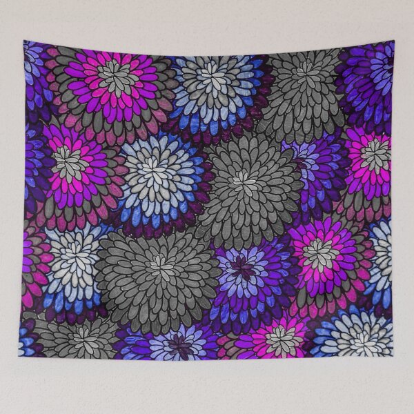 Item preview, Blue Berry Raspberry Dahlias  designed and sold by Sarah Kurdila.