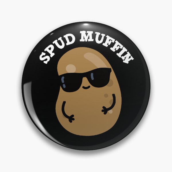 Item preview, Spud Muffin Funny Potato Puns (Dark BG) designed and sold by punnybone.