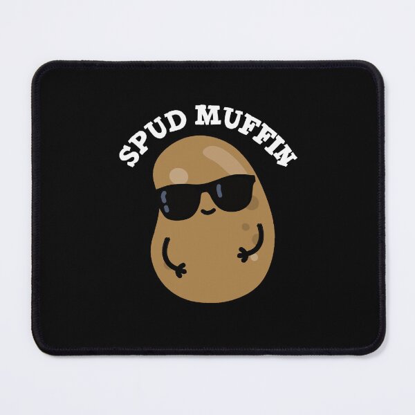 Item preview, Spud Muffin Funny Potato Puns (Dark BG) designed and sold by punnybone.