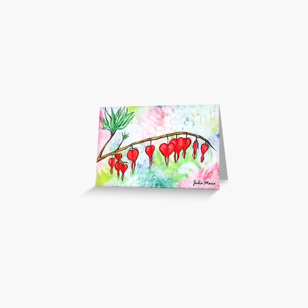 Bleeding Hearts Greeting Card