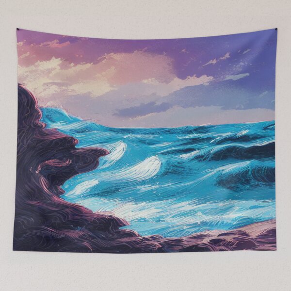 Item preview, Landscape of a Rocky Beach designed and sold by TravelingOak.