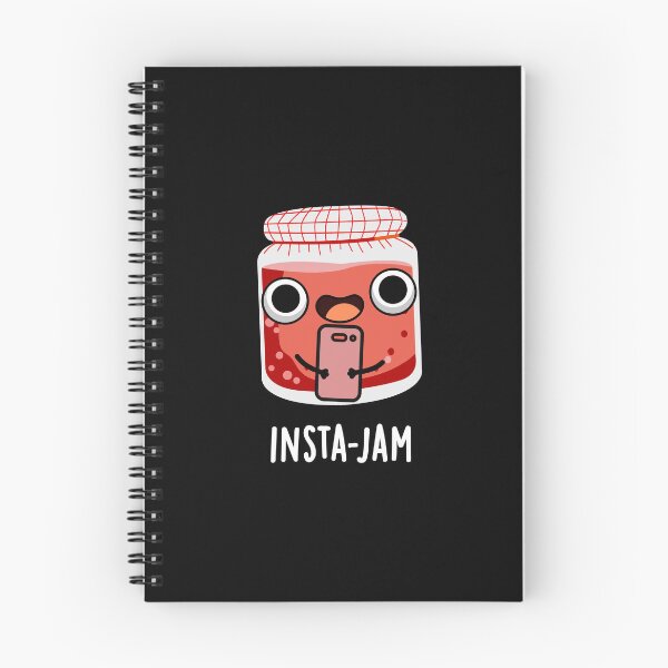 Item preview, Insta-jam Social Media Funny Jam Puns (Dark BG) designed and sold by punnybone.