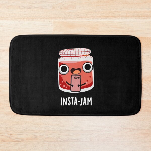 Item preview, Insta-jam Social Media Funny Jam Puns (Dark BG) designed and sold by punnybone.