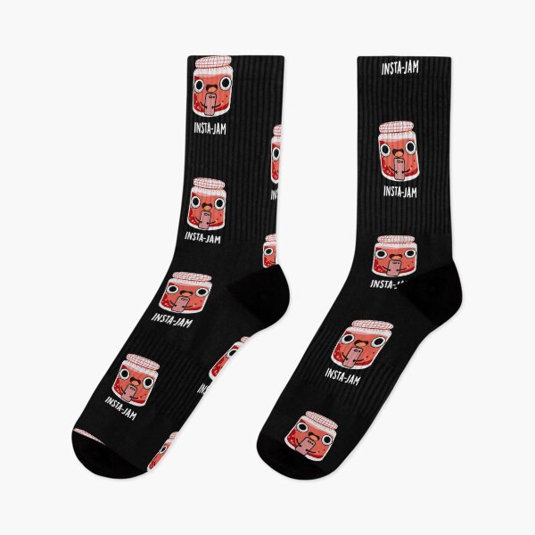 Item preview, Insta-jam Social Media Funny Jam Puns (Dark BG) designed and sold by punnybone.