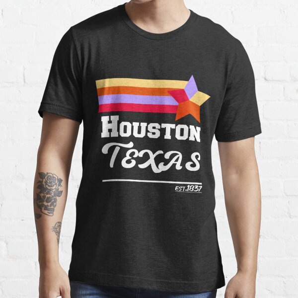  Vintage Houston Texas T-Shirt Houston Strong Stripes