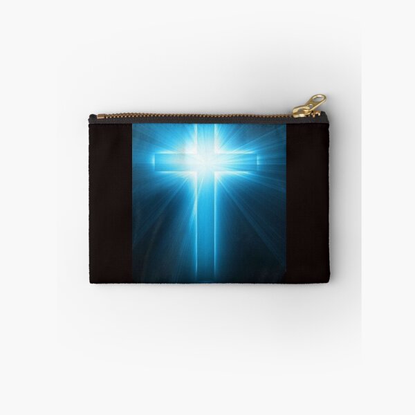 Item preview, Bright Shining Blue Christian Cross designed and sold by Rowena Jones.