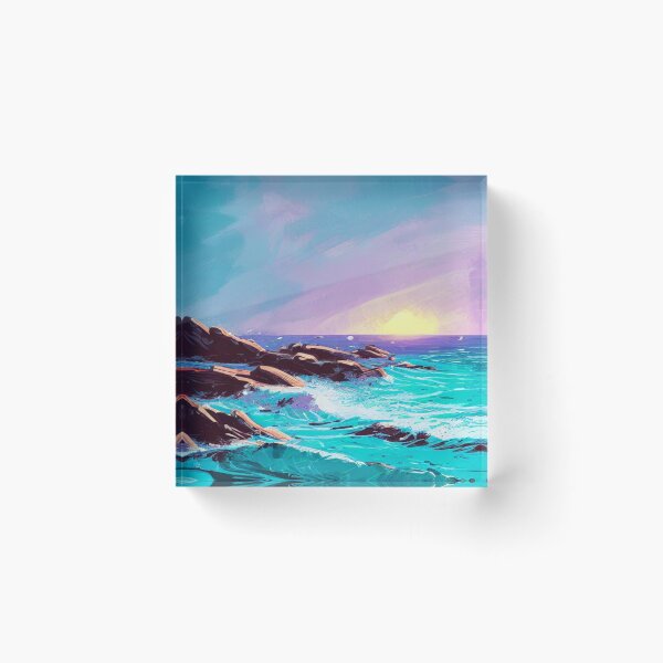 Item preview, Landscape of the Sea at Sunset designed and sold by TravelingOak.