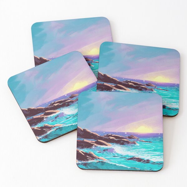 Item preview, Landscape of the Sea at Sunset designed and sold by TravelingOak.