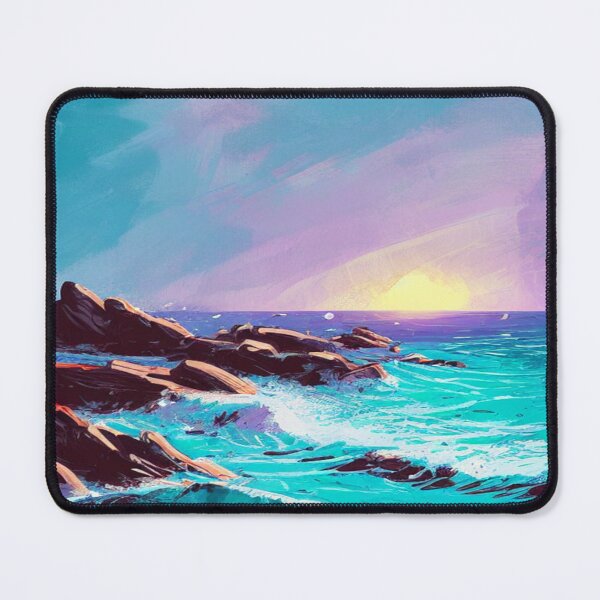 Item preview, Landscape of the Sea at Sunset designed and sold by TravelingOak.