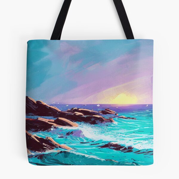 Item preview, Landscape of the Sea at Sunset designed and sold by TravelingOak.