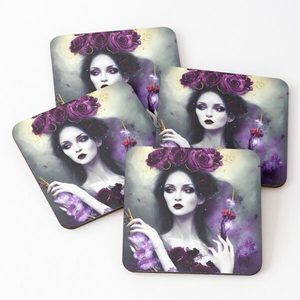 Item preview, Violet Magic Wands designed and sold by @adorcharm Modern & Classic AI Art.