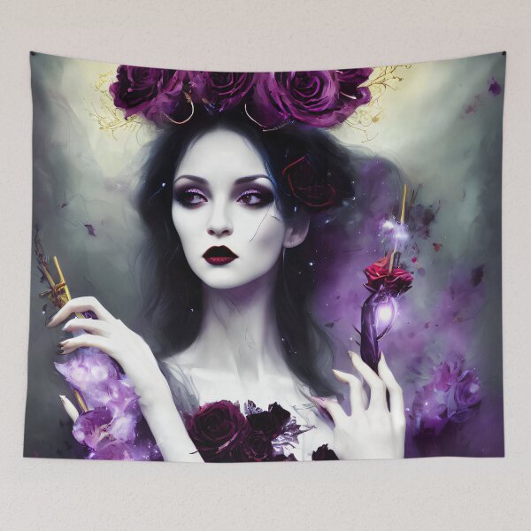 Item preview, Violet Magic Wands designed and sold by @adorcharm Modern & Classic AI Art.