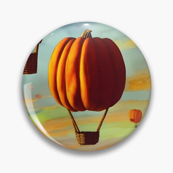 Item preview, Pumpkin Hot Air Balloon designed and sold by DreamyEscapism.