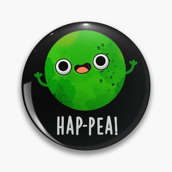 Item preview, Hap-pea Funny Happy Pea Puns (Dark BG) designed and sold by punnybone.