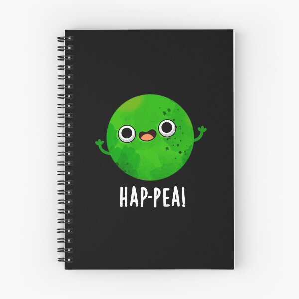 Item preview, Hap-pea Funny Happy Pea Puns (Dark BG) designed and sold by punnybone.