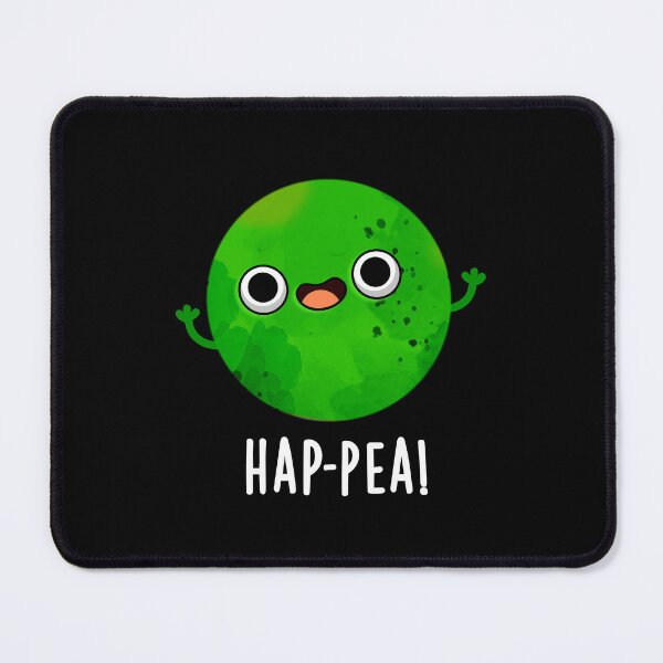 Item preview, Hap-pea Funny Happy Pea Puns (Dark BG) designed and sold by punnybone.