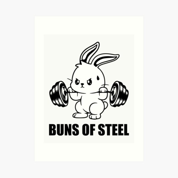 Muscular bunny working out in the gym. - AI Generated Artwork