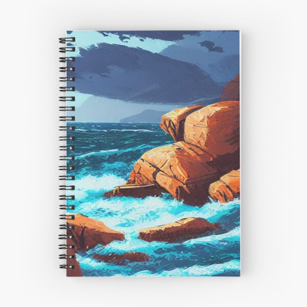 Item preview, Landscape of an Angry Sea designed and sold by TravelingOak.
